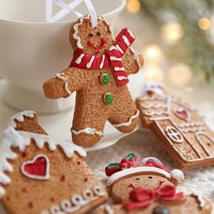 Ornaments Man Heart House Decor Resin Christmas Gingerbread