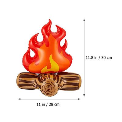 Inflatable Flame Model Yard Decoration Props Pvc Bonfire