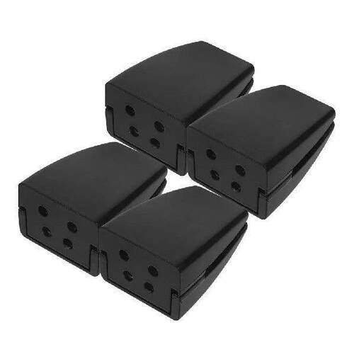 4PCS Black Aluminum Desk Dividers Clamps 25mm Screws for 8