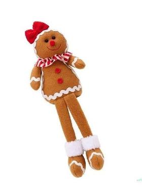Gingerbreads Man Hanging Figure Soft Fabric Dangling Legs