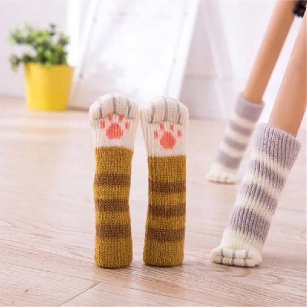 4PCS Furniture Socks Elastic Cat Paw Chair Leg Protector