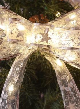 Christmas tree decorative LED lights silk ribbon light strip