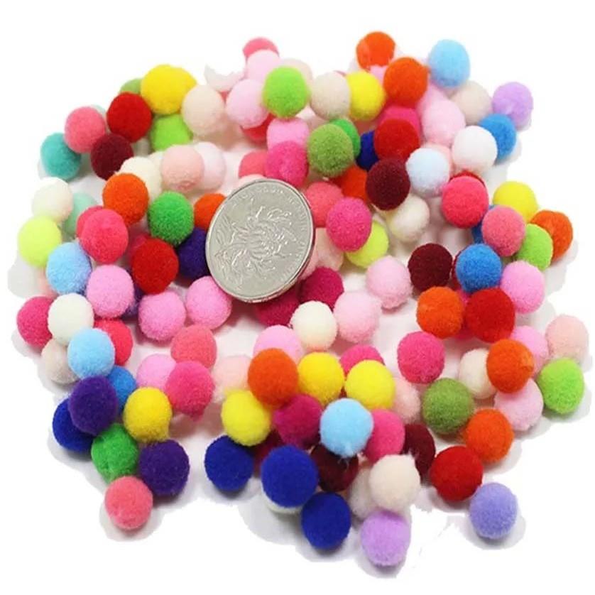 30-300Pcs Pom Poms Fluffy Soft Pompom Ball 8/10/15/20/25/30m