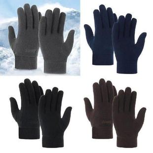 Outdoor Sport Fleece Riding Warm Gloves Furry Mitts Driving