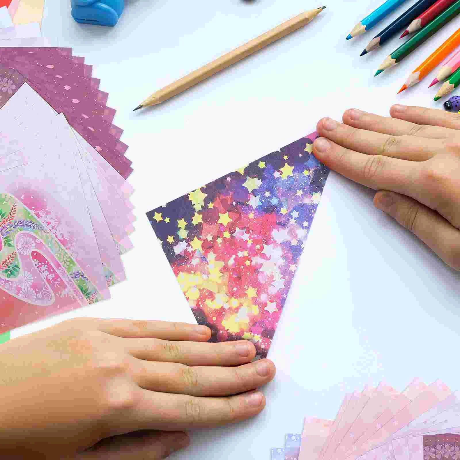 50 Sheets Paper Square Colorful Colorful Craft Origami Paper
