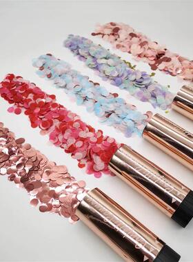 Metallic Rose Gold Confetti Party Popper Cannons Handheld