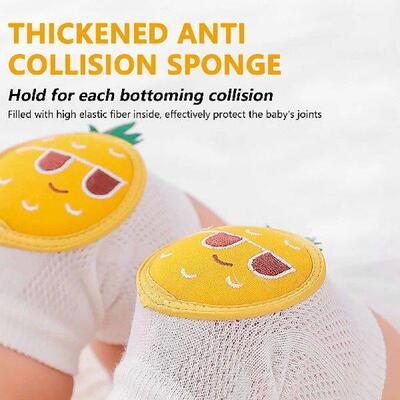 1 Pairs Baby Knee Pads Boy Socks Set Anti-Slip Girl Socks