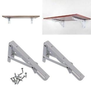 Folding Reinforced Shelf Brackets Steel Stainless Pcs
