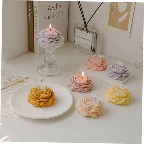 Peony Flower Scented Candles Home Decoration Wedding1