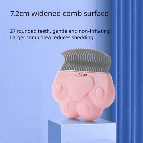 3Pcs Deep Cleaning Cat Detangling Brush Massaging Curved
