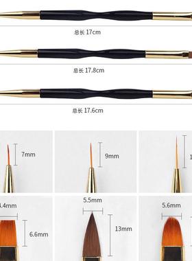 Double End Nail Brush Painting Drawing Lines Pen 3D Tips DIY