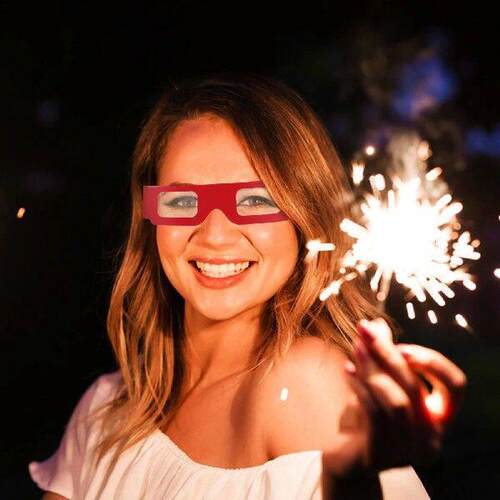 20 Pcs 3d Glasses Diffraction Refraction Lights Heart