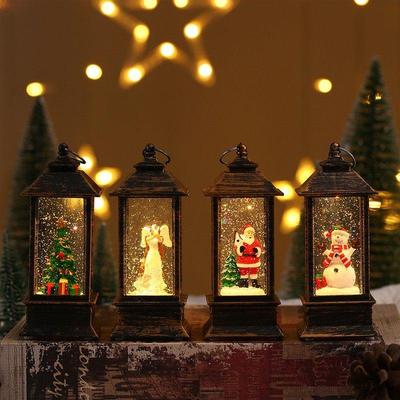 Christmas decorations ornaments small oil lamps圣诞风灯