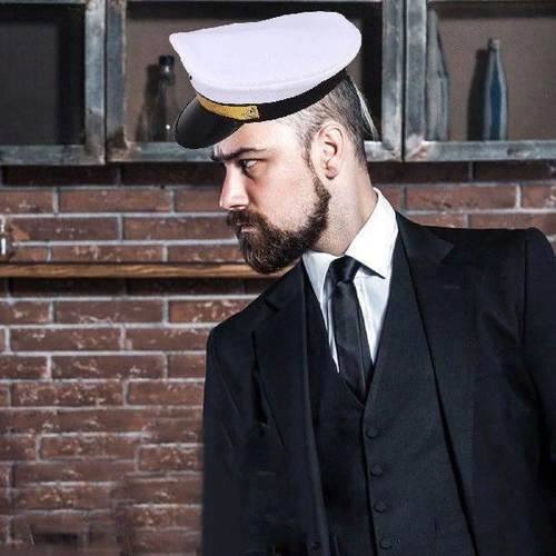Pilot Hat Costume Men Hats Navy Captain Women Plastic