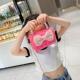 Bags Tote Purse Pearl Girls for Crossbody Bow Cute Mini Kids