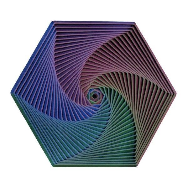 2pcs 3D Printed Fractal Fidget Hexagon Fidget Toy for