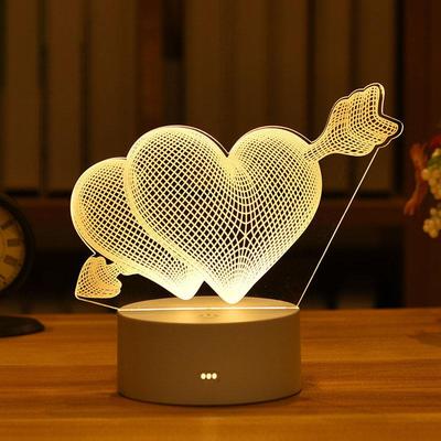 Kids Night Light 3D LED Night Lamp Creative Table Bedside La
