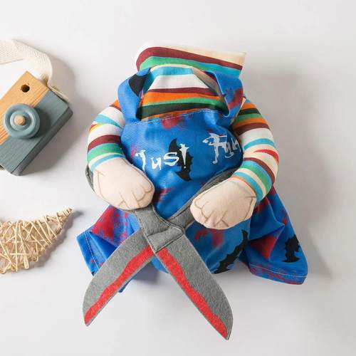 Halloween Dog Costume Puppy Funny Scissor Hands Pet Cosplay