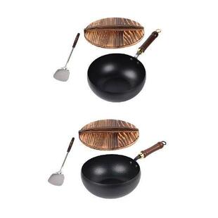 Induction Pan Wok Restaurant Cookware for Cooker 9.45inch
