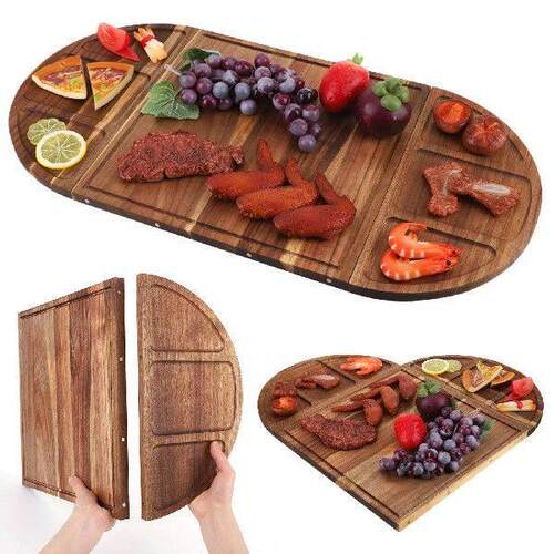 Acacia Wood Serving Tray Charcuterie Tray Multi-Function