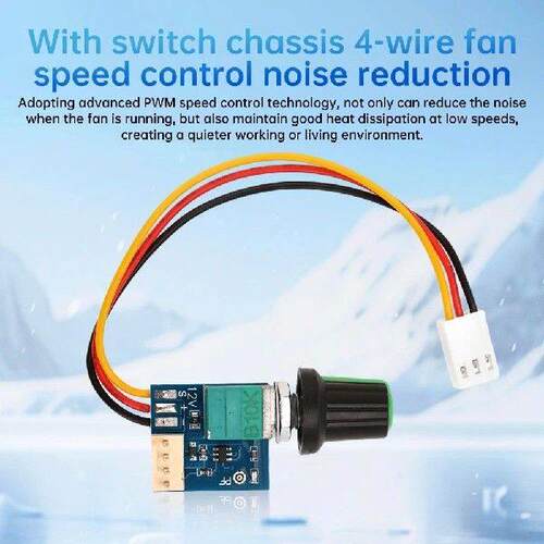 DC5-12V Manual 4-wire PWM fan Speed Controller With Switch