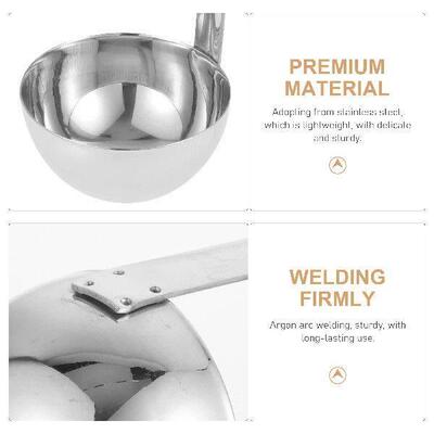 90Ml Kitchen Soup Ladle Premium Stainless Steel Material