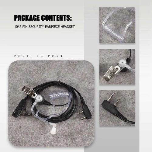 10PCS Accessories Air Acoustic Tube Headset Earpiece For