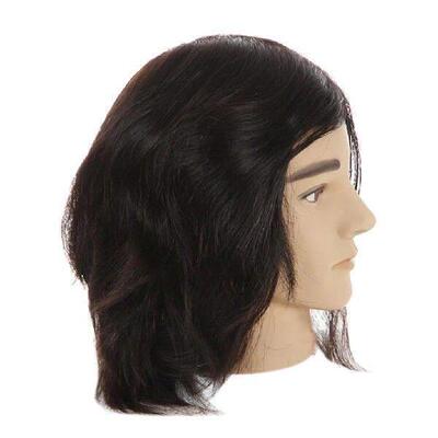 Human Hair Male Mannequin Head Hairdresser Training Manikin