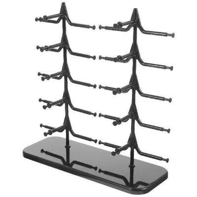 10 Pcs Eyeglass Rack Sunglasses Display Stand Black Glasses