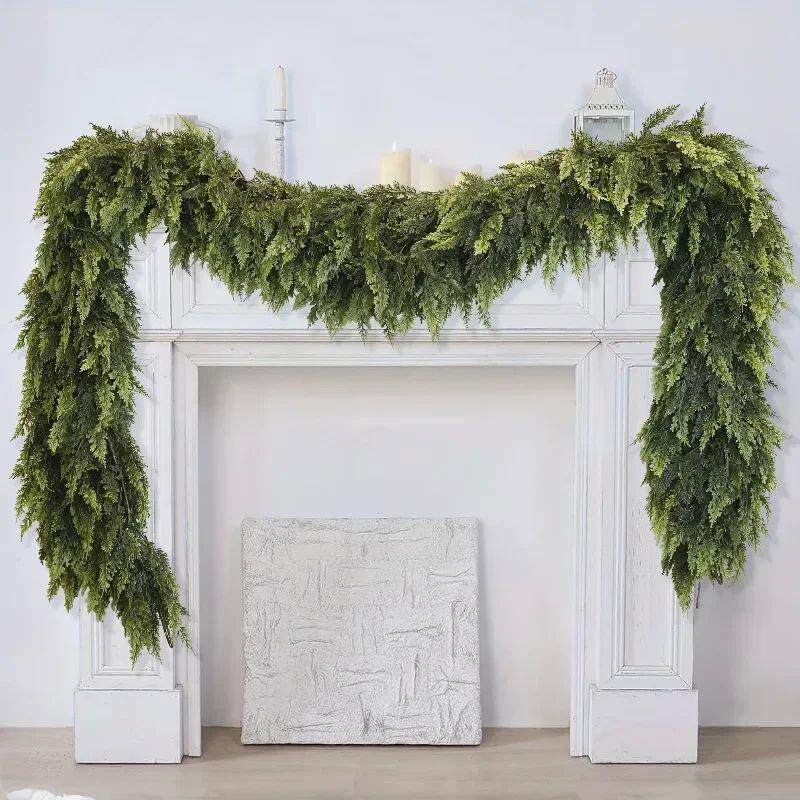 1pc 1.5m/1.8m Realistic Christmas Garland - Artificial Pine