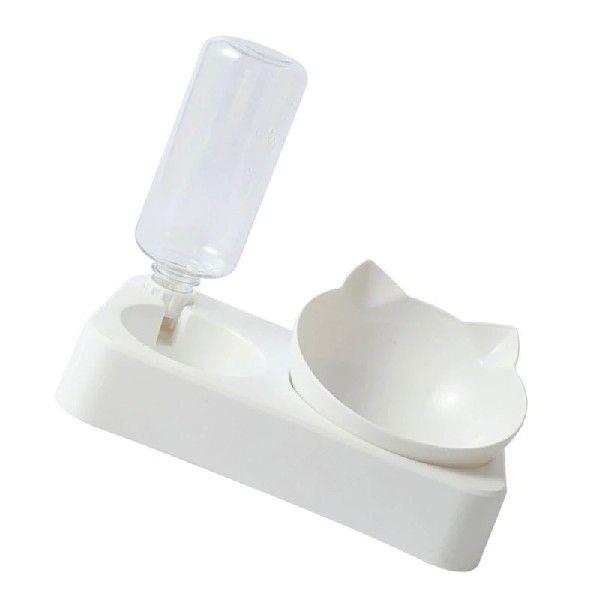 Large Dog Bowl Cats Bowls 2 in 1 Pet Feeder with Water