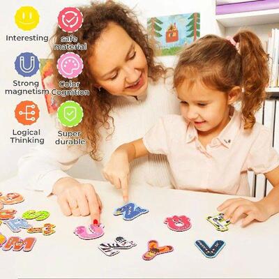 Montessori Cartoon Magnets for Refrigerator Decor Funny