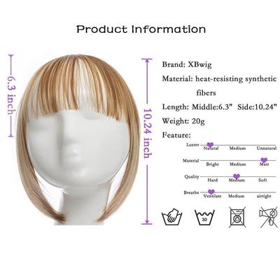 False Bangs Synthetic hair Bangs Hair Extension Fake Fringe