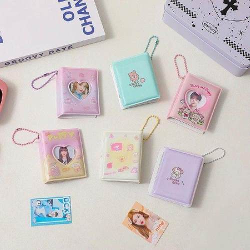 5.3*6.6cm Mini Photo Album PVC Transparent Name Card Holder