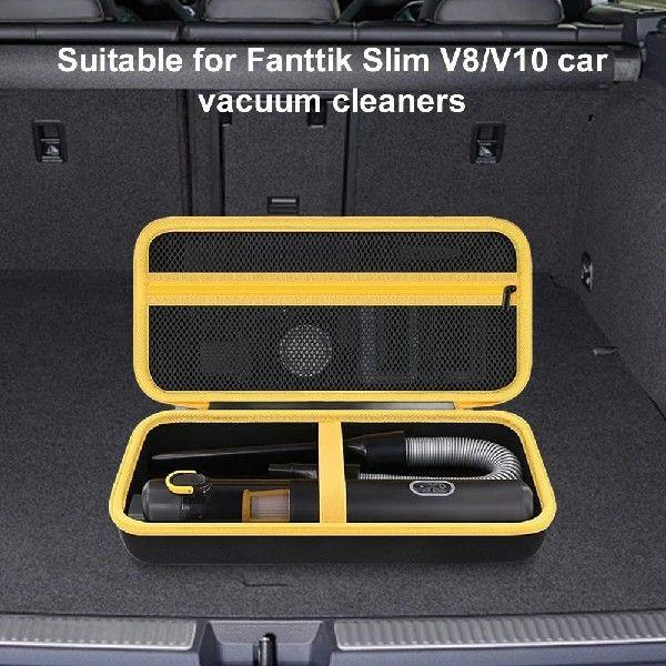 Cordless Car Vacuum Organizer Dual Zipper Hard Storage Case