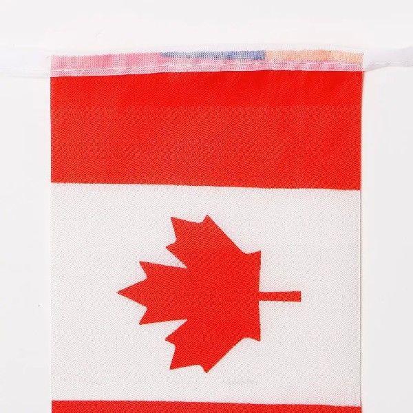 2xCanada Nation Flag Bnners String Flags for Sport Bars