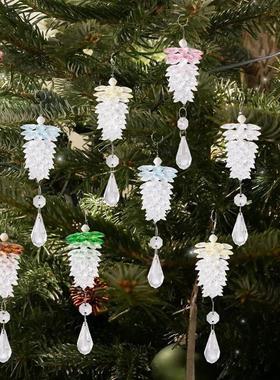 AcrylicPinecone Ornaments Crystal Clear Christmas Tree Decor