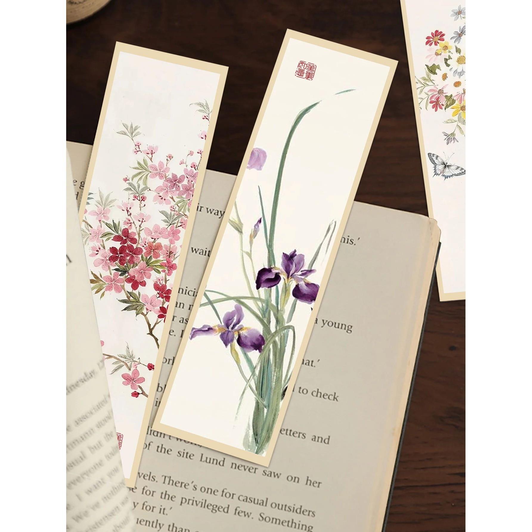 30pcs Chinese painting style bookmark Chinese ink painting R