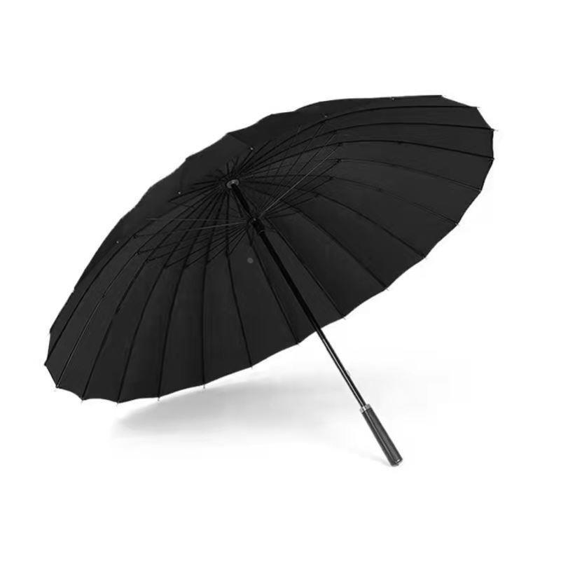strong umbrella big men 24骨伞 foldable wind anti storm sun