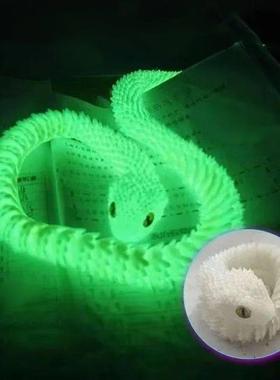 3D Printed Snake Movable Joint Fidget Toy Figurine Simulatio