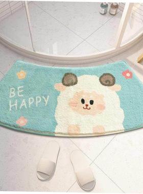 弧形地垫door mat Bath Bathroom Floor Shower Rug guard carpet