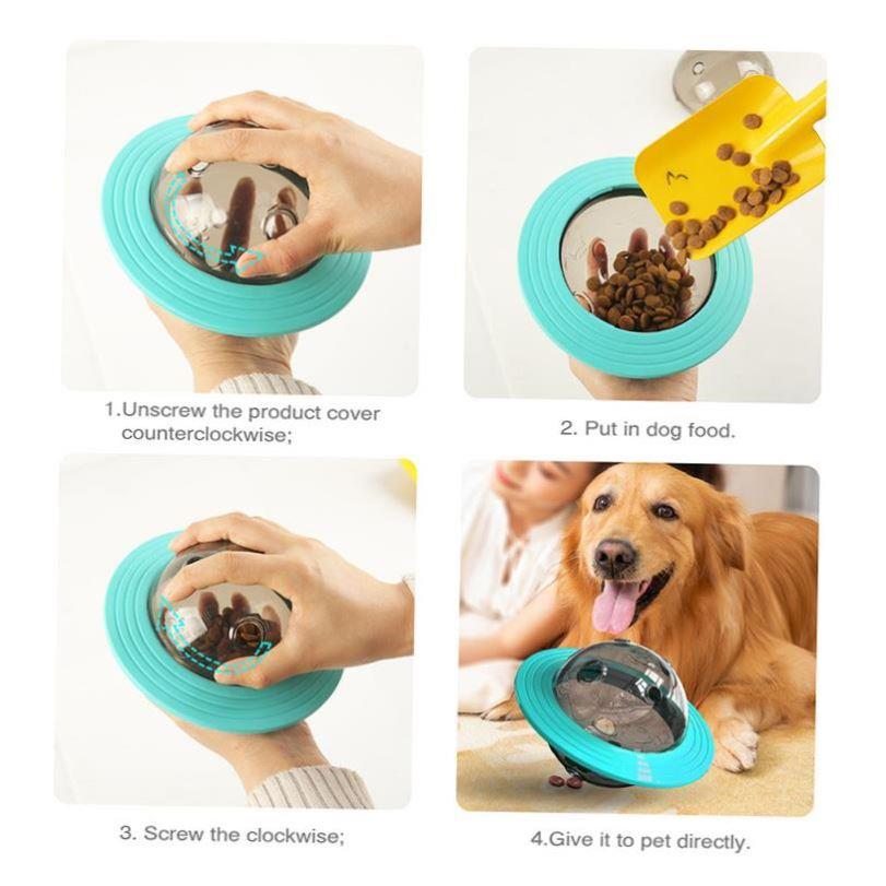 Flying Saucer Dog Game Flying Discs Toys Cat Chew Leaking