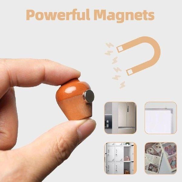 L60A Cute Mini Vase Magnets For Fridge, Funny Small Plant