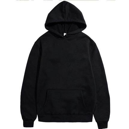 Men's Hoodies Pullover Classic Black Hoodie for Men Casu