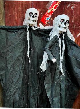 Halloween decorations hanging ghosts skeletons hanging ghost