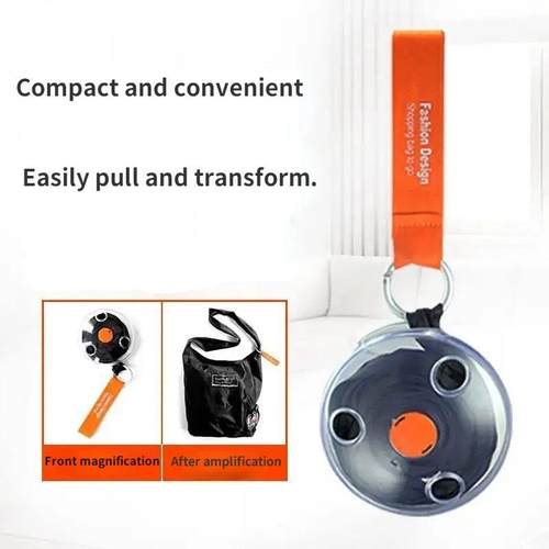 Reusable Storage Bag Large Capacity Folding Shopping Bag wit