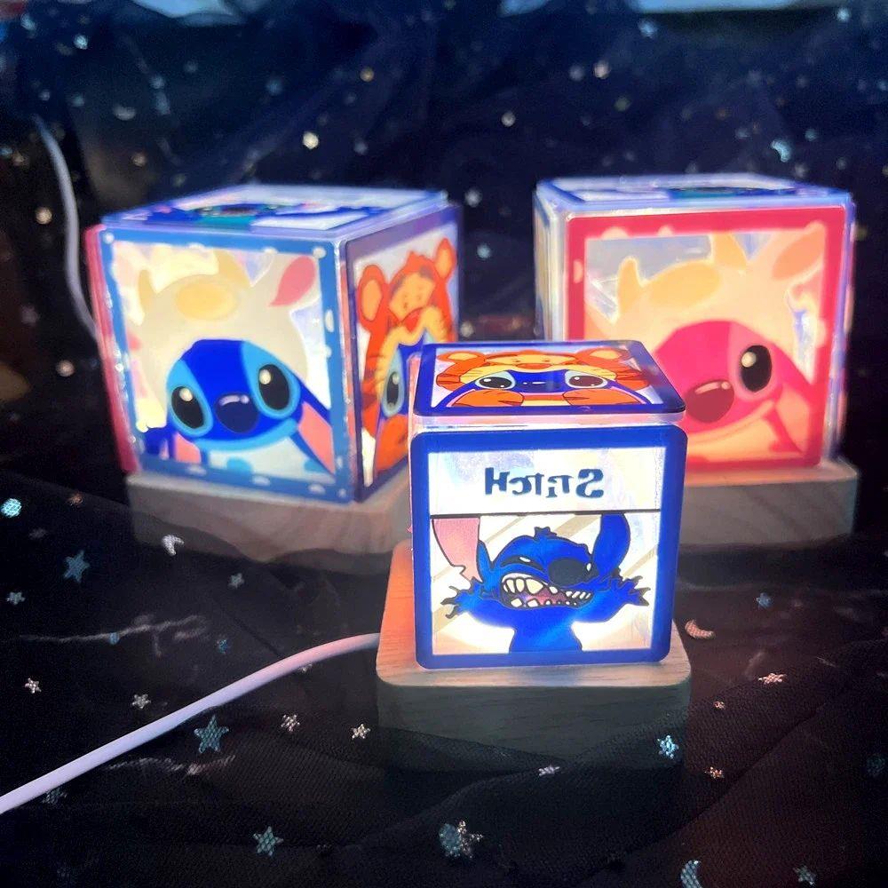 Lilo & Stitch Night Light Handmade DIY Bedside Lamp LED Nigh