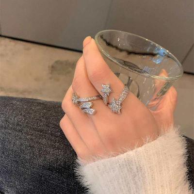 Ring female fashion personality light luxury niche exquisite