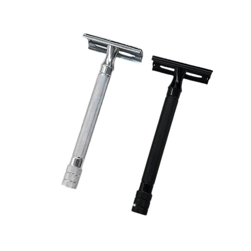 Classic Men Shaver Adjustable Safety Razor Double Edge Stain