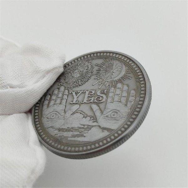 1~10PCS Yes or No Prediction Decision Coin Ouija All-Seeing